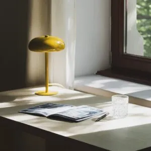 Minimalistyczny biurko ze sklejki brzozowej, styl japoński, meble ze sklejki